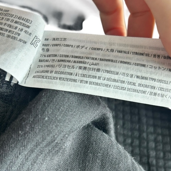 Abercrombie & Fitch The Loose High Rise Jean Black 31/12 Long Wide Baggy - Picture 8 of 9